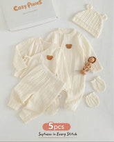 Newborn Baby Unisex Beige Comfortable Gift Set