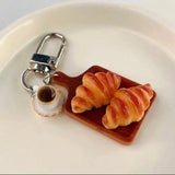 Croissant and Coffee Bag Charm