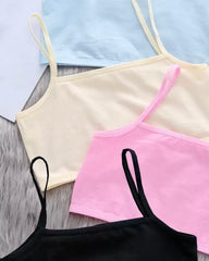4-Piece Tween Girls’ Pastel Colors Wirefree Bra Set