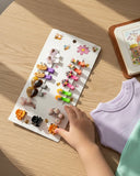 17 pcs Girls Hair Accessories Set – Clips, Ponytail Holders & Mini Claws