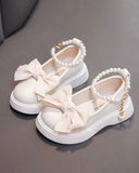 Premium White Girls Pearl Princess Sandals