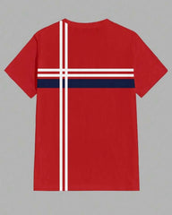 Men's Striped Crew Neck Short Sleeve Casual Versatile T-Shirt