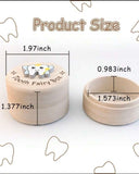 Wooden Tooth Fairy Box with 3D Tooth – Kids Tooth Keepsake Storage