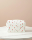 Tulip All-Over Print Octagonal Flannel Makeup Bag