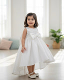 White Rose Bow Princess Dress