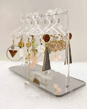 Transparent Acrylic Jhumka Wardrobe / Earrings Display Holder