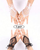 1 Pair Fishnet Gloves for Girls for Events