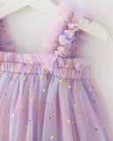 Baby Girl Elegant Purple Ombre Starry Moon Princess Dress