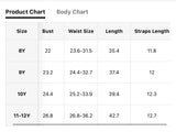 Tween Girl Purple Colorblock Shoulder Ruffle Hem Cami Dress