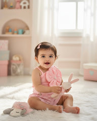 Pink Strap Top and Shorts Set