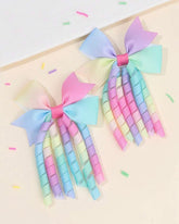 2pcs Curly Rainbow Hair Clips