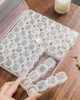 Multi-Functional Transparent Jewellery Storage Box with 28/56 Compartments