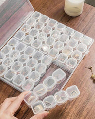 Multi-Functional Transparent Jewellery Storage Box with 28/56 Compartments