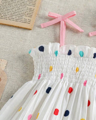 Baby Girl Colourful Polka Dot Dress