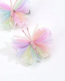 2pcs Premium Chiffon Rainbow Hair Clips