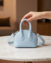 Mini Shell Blue Crossbody Handbag