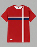 Men's Striped Crew Neck Short Sleeve Casual Versatile T-Shirt