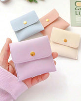 10pc Faux Leather Jewelry Pouches in Multiple Colours