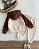 Baby Boy Beige & Brown Bear Print Winter 2-Piece Set