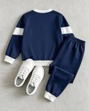 Boys Sports Style Long Sleeve Sweatshirt & Sweatpants