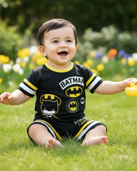 Baby Boy BATMAN T-Shirt & Shorts Summer Outfit