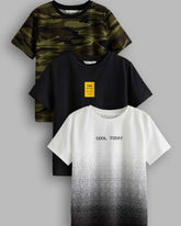 Tween Boy Bundle of 3 Modern Graphic T-Shirts