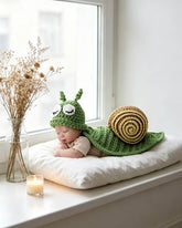 Newborn Handmade Crochet snail outfit for Photography