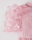Tween Girls’ Dusty Pink Pearl Sleeve Party Dress