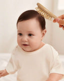 3-Piece Baby Grooming & Care Set – Wooden Wool Brush & Comb