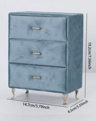 Creative Velvet Drawers Jewelry Storage Box