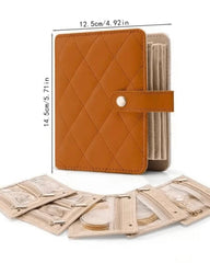 Travel PU Leather Jewelry Storage Book (4 Colours)