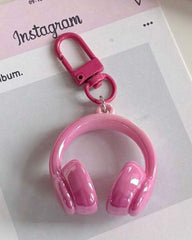 3D Headphone Keychain Bag Charm (10 Colours)