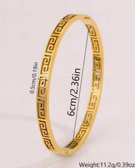 Waterproof and Rust Free Hollow Out Bangle