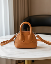 Mini Shell Brown Crossbody Handbag