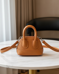 Mini Shell Brown Crossbody Handbag