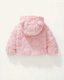 Baby Girl Pink Heart Hooded Fleece Jacket & Pants