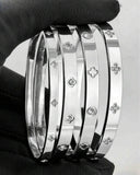 4pcs Luxury Elegant Waterproof Four Cuff Bracelet Set