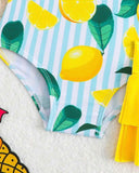 Baby Girl Lemon Print Swimwear - 2pc set