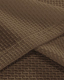 Men’s Coffee Brown Colour Half Textured Sleeve Casual Polo Shirt – Summer