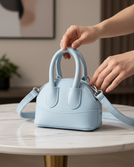 Mini Shell Blue Crossbody Handbag