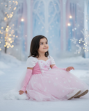 Girls Frozen Elsa Dress (Blue and Pink)