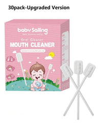 30pcs Disposable Newborn Baby Oral Care Cleaners – Individually Wrapped Gum-Free Gauze Wavy Brush