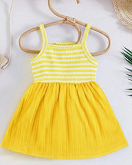 Yellow Spaghetti Strap Dress