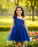 Elegant Blue Color Birthday Party Princess Dress
