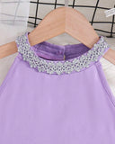 Tween Girls’ Ombre Mesh Splice Halter Neck Princess Dress