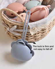 Custom Silicone Pacifier Storage Box – Pacifier Holder with Strap (Portable & Anti-Loss)
