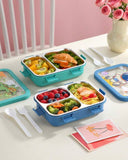 850ml Trio Compartment Stainless Steel Lunch Box