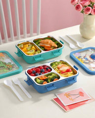 850ml Trio Compartment Stainless Steel Lunch Box