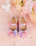 Girls Premium Rainbow Bow Shoes