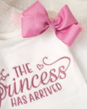 Newborn Baby Girl Romper with Dusty Pink Tutu Skirt & Bow Headband